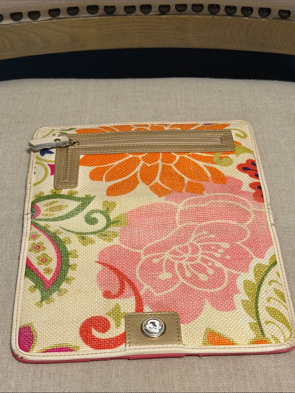 Spartina Floral Canvas Wallet WELL LOVED